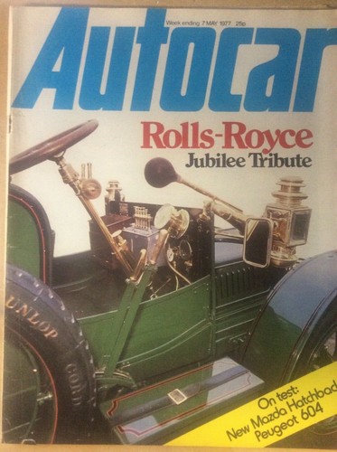 Autocar magazine 1977 - ,, rolls