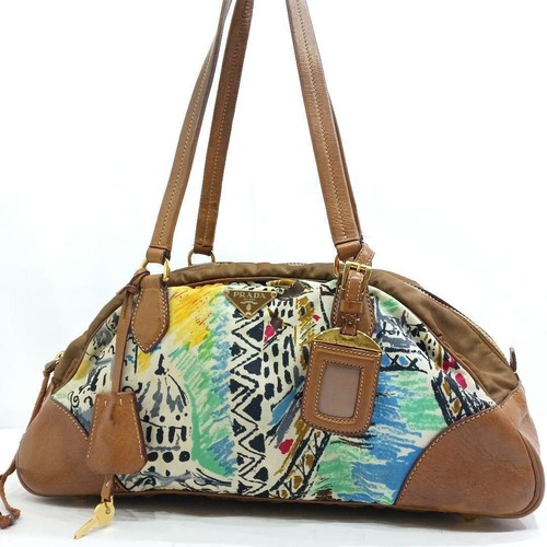 Prada leather nylon - prada,