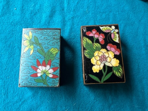 Chinese floral cloisonné - floral, and