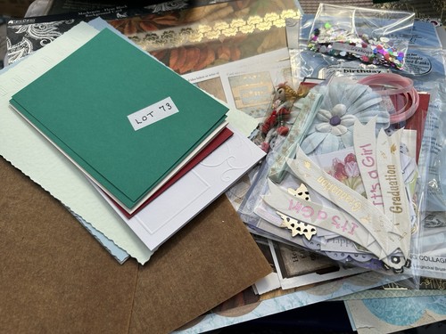 Lot card making supplies - 73.,