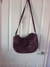 white stuff maroon leather bag