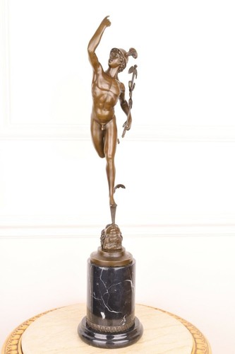 Bronze mercury sculpture - mercury,