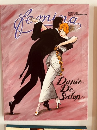 Original hand painted femina - painted,
