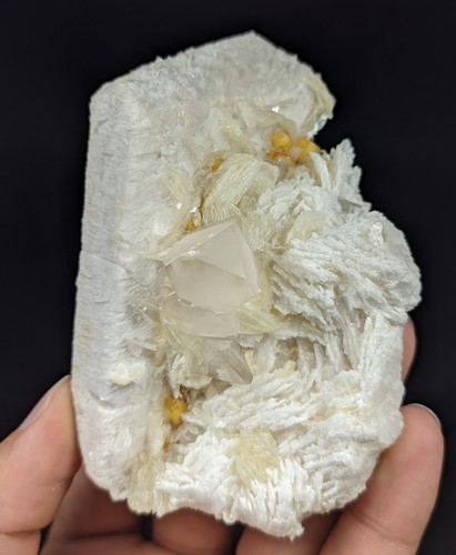 Rare microlite crystals with - rare,