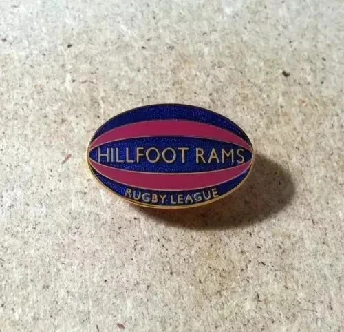 Hillfoot rams enamel rugby - hillfoot,