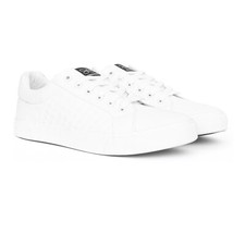 CROSSHATCH New Men Casual Flat Pumps Trainers Lace up Shoes Canvas Plimsolls