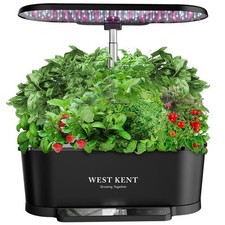 West Kent 15 Pod Indoor Smart Garden Hydroponic Growing System - Black