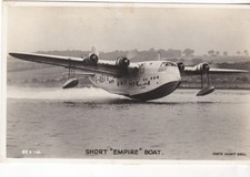 Short Empire  (flying boat) - old post card