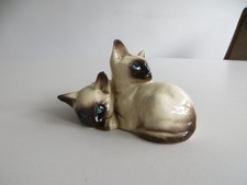 ROYAL DOULTON PAIR OF CERAMIC  SIAMESE KITTENS MODEL NUMBER 1296