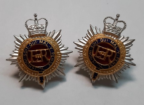 Vintage rct collar badges - rct,