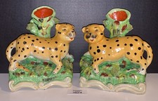 2 Staffordshire Style Leopard