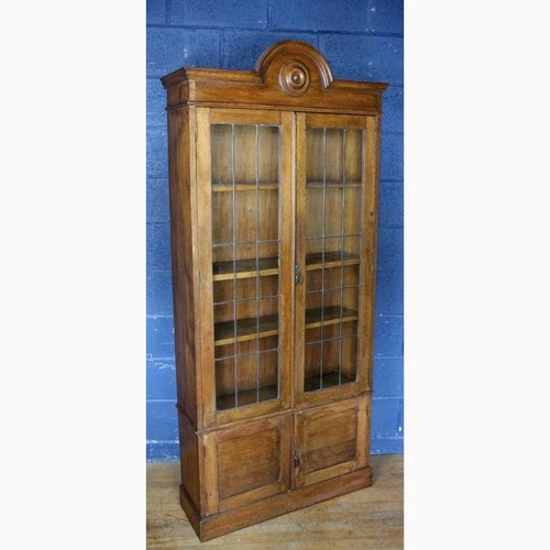 Tall carved oak - carved, lead