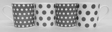 Grey Dots & Spots Mugs Set of