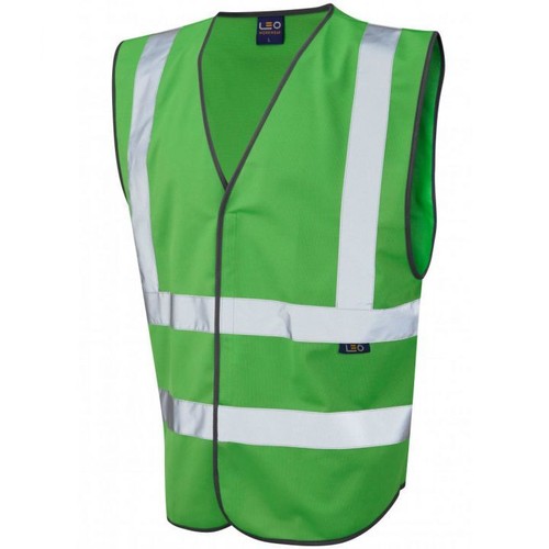 Green high visibility vest - high,
