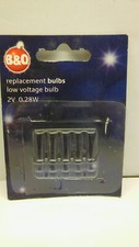 B&Q 05019380, 1 x Pack of 5 Clear Spare Christmas Light Bulbs, 2v, 0.28w