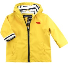 Weekend A La Mer ‘Joshua’ raincoat in yellow & navy from 12M to age 6!