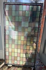 Original Victorian  Stained Glass Window Restored & Set In Double Glazed Panels
