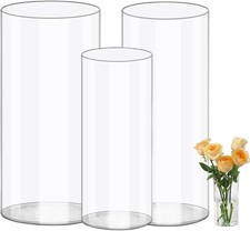 3pcs Acrylic Vase, Transparent