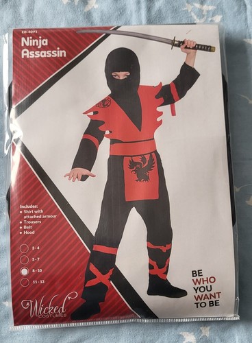 Red assassin ninja suit 10 - suit, 8-10