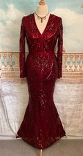 Evening dress red - evening,