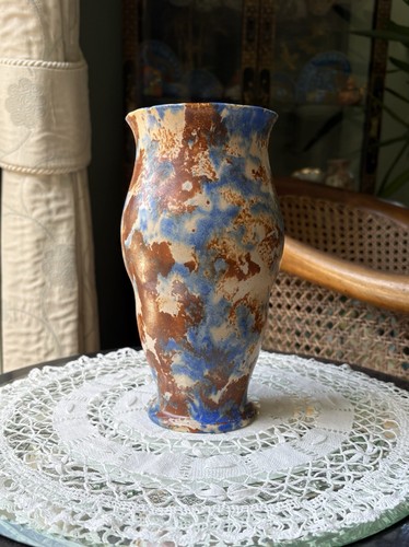Vintage blue brown pottery - vintage, blue/brown