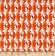  Clementine Wicker Red By Heather Bailey Cotton Quilting Fabric FQ Meter