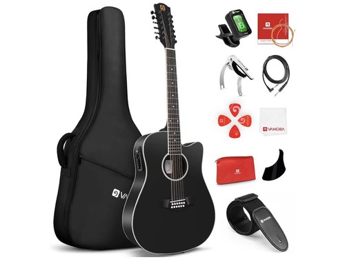 Vangoa electro acoustic guitar - vangoa,