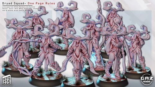 Dryad squad miniatures - dryad, 2