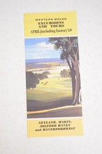 Bus Coach Timetable Leaflet Western Welsh Tours Neyland Haverfordwest April 1969