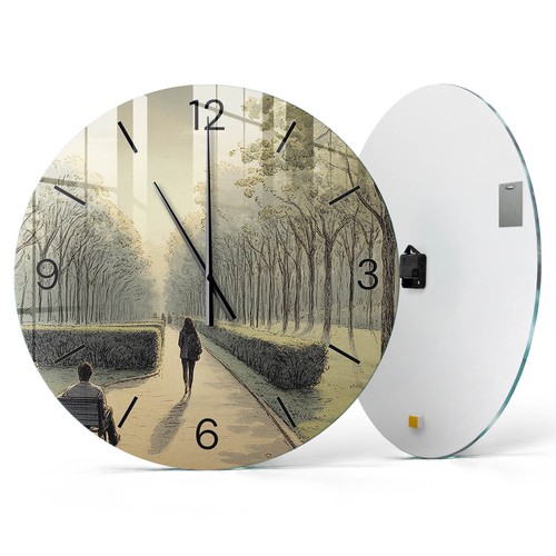 Decorative round glass wall - decorative,