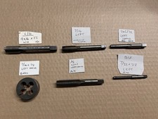 Job Lot of Left Hand Taps and Die Various Sizes
