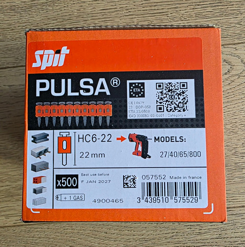 Spit pulsa nails 22mm - nails, withgas