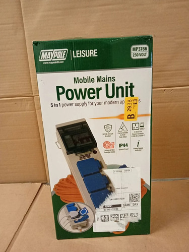 Maypole 230v 13a mobile mains - mobile,