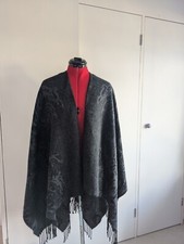 Grey And Black M&S Shawl 