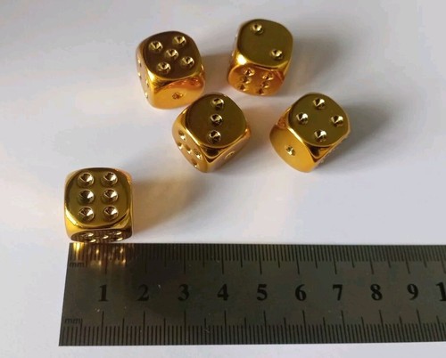 Sided dice colour gold - dice,,