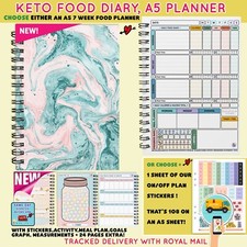 A5 KETO Food Diary Organiser