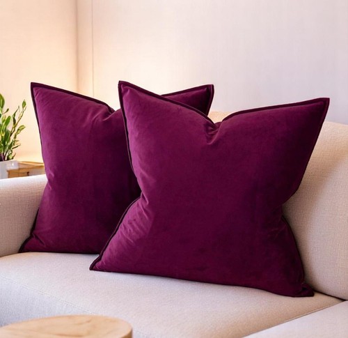Plush velvet cushion cover - velvet,