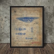 Vintage RAYTHEON UFO BLUEPRINT