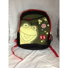 DISNEY MUPPETS KERMIT THE FROG 55 “I’M A LOVER NOT A FIGHTER” GREEN RED BACKP