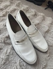 Handmade men white leather - white,