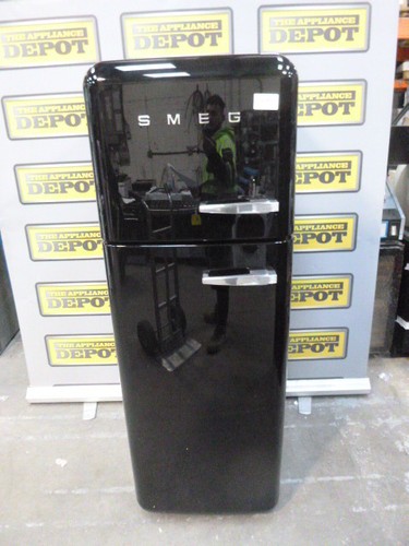 Smeg fridge freezer - freezer, black