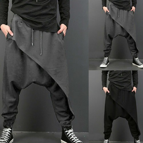 Men harem casual baggy drop - baggy,