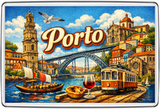 Porto Portugal Fridge Magnet