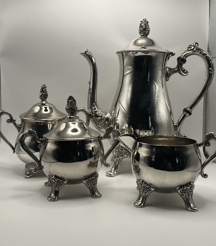 Silver plated coffee pot sugar - plated,