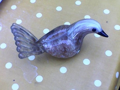 Murano glass dove - glass, paperwight