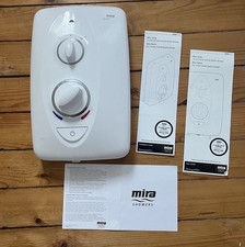 Mira Sprint Shower, white, mounted, with instructions, perfect working condition