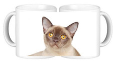 Burmese Cat Pet Ceramic Coffee Mug Comes In A Smash Proof Box