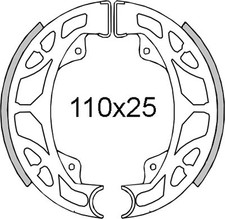 Rear brake shoes RMS for