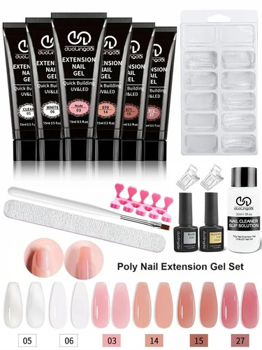 Poly gel nail extension - gel, kit