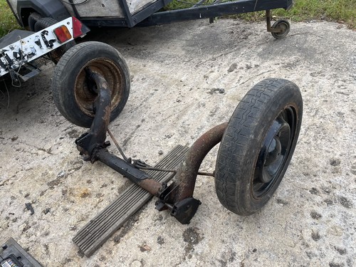 2cv front axle beam suspension - axle,